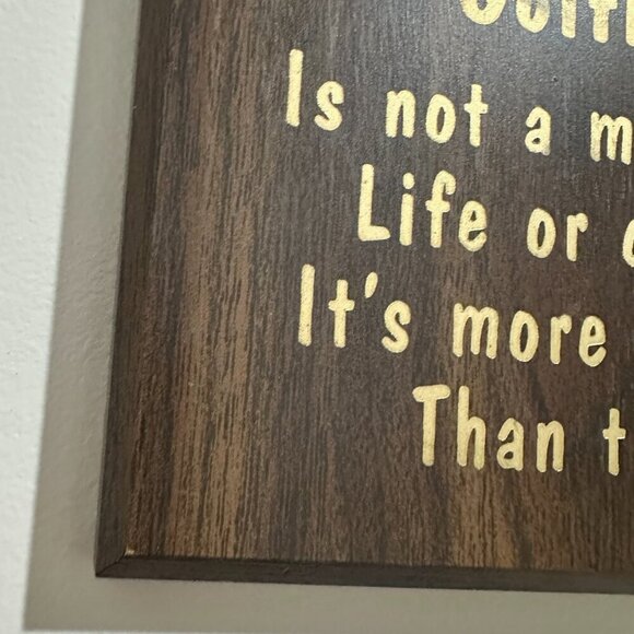 Vintage Golfing Wooden Plaque Made in Canada Father's Day Gift Golf Home Decor - Picture 6 of 8